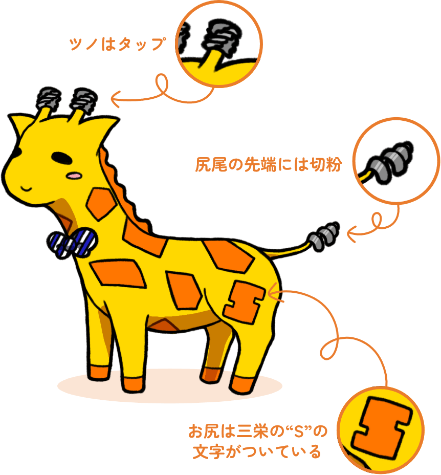 さんえいきりんイラスト